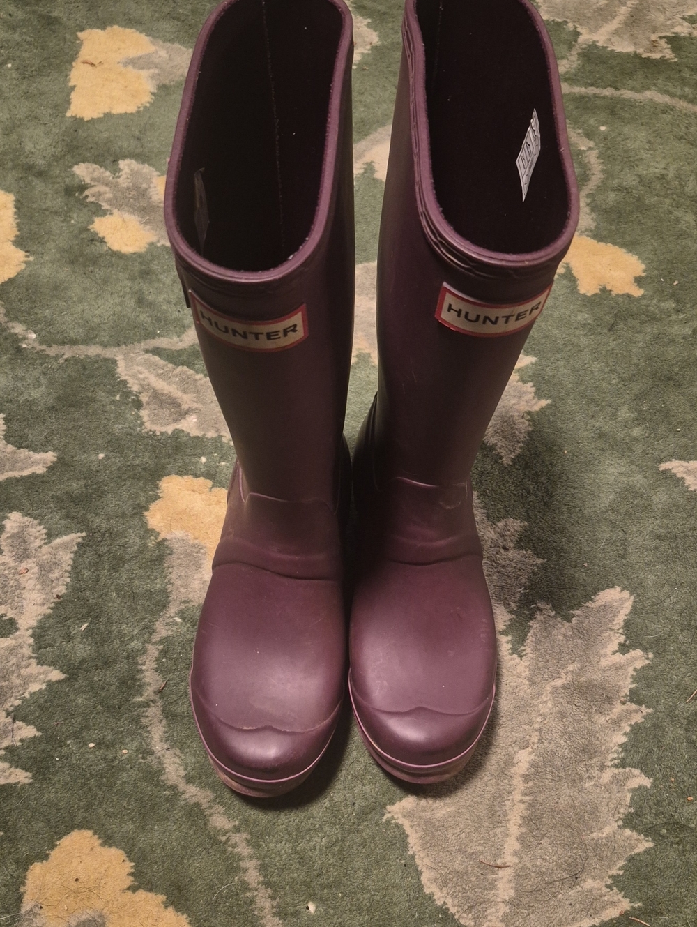Hunter Plum Tall Waterproof Rain Boots